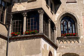 Castiglione Olona -  Palazzo Branda Castiglioni. Finestra Tardo Gotica della camera da letto del cardinale.